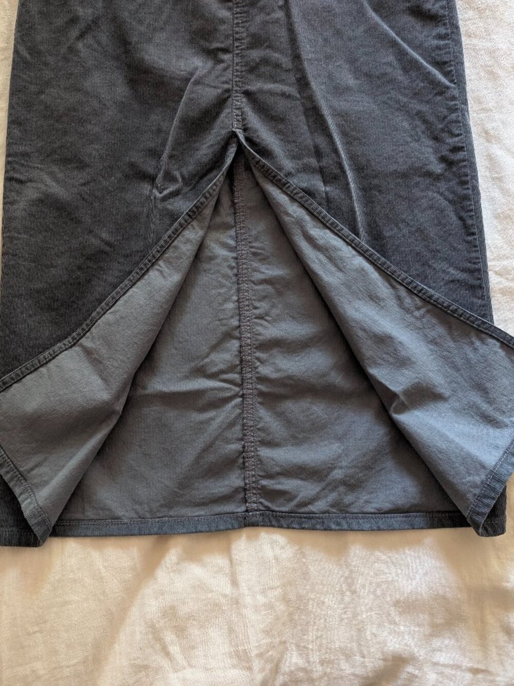 LOFT Corduroy Button Front Midi Pocket Skirt sz2 - Picture 9 of 14